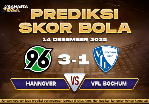 Prediksi Skor Bola Hannover vs Bochum 14 Desember 2025