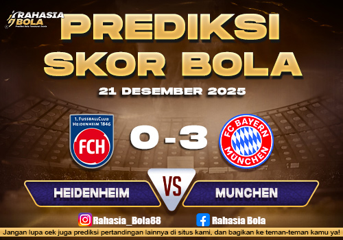 Prediksi Skor Bola Heidenheim vs Munchen 21 Desember 2025