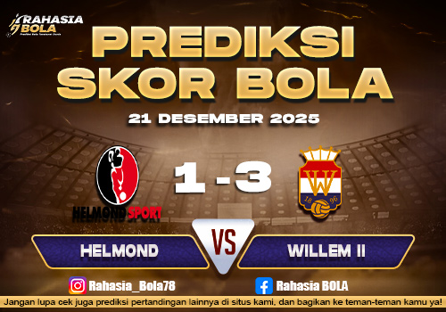 Prediksi Skor Bola Helmond vs Willem II 21 Desember 2025