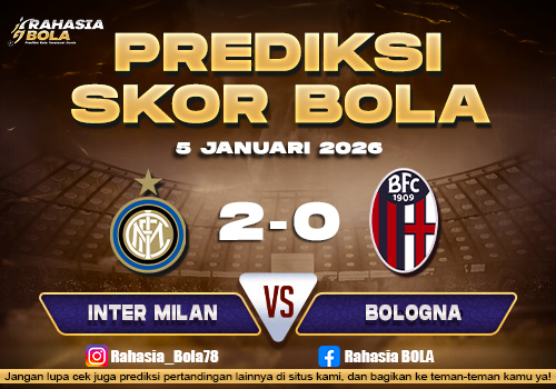 Prediksi Skor Bola Inter Milan vs Bologna 5 Januari 2026