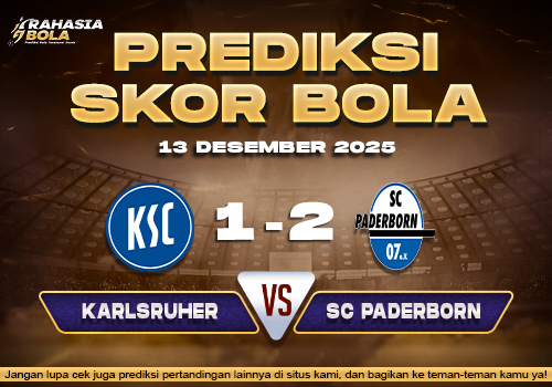 Prediksi Skor Bola Karlsruher vs Paderborn 13 Desember 2025