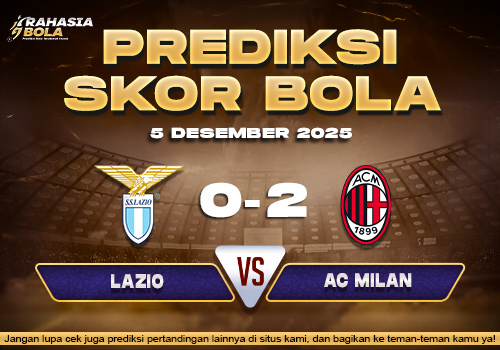 Prediksi Skor Bola Lazio vs AC Milan 5 Desember 2025