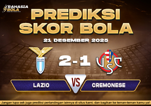 Prediksi Skor Bola Lazio vs Cremonese 21 Desember 2025
