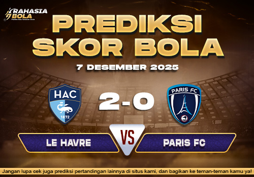Prediksi Skor Bola Le Havre vs Paris FC 7 Desember 2025