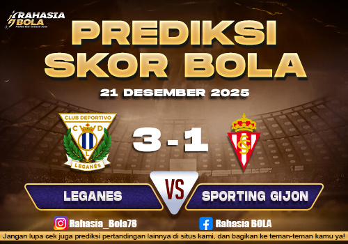 Prediksi Skor Bola Leganes vs Sporting Gijon 21 Desember 2025