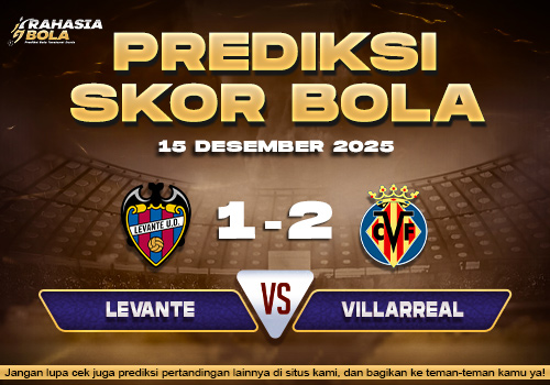 Prediksi Skor Bola Levante vs Villarreal 15 Desember 2025