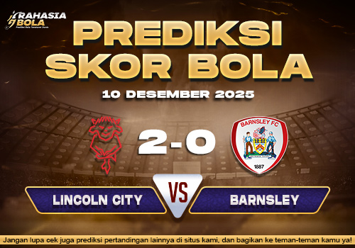 Prediksi Skor Bola Lincoln City vs Barnsley 10 Desember 2025