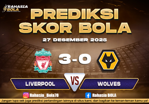 Prediksi Skor Bola Liverpool vs Wolves 27 Desember 2025