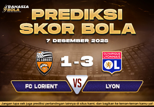 Prediksi Skor Bola Lorient vs Lyon 7 Desember 2025