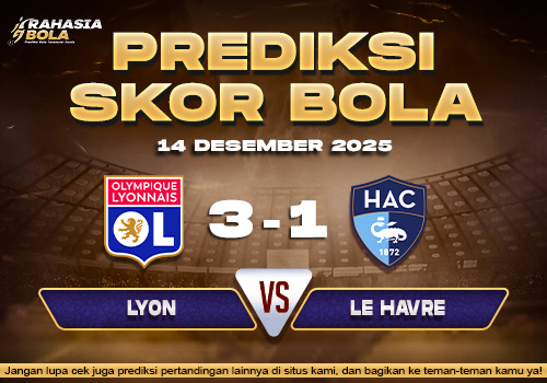 Prediksi Skor Bola Lyon vs Le Havre 14 Desember 2025