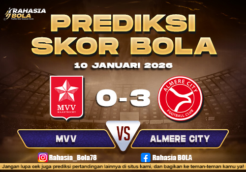 Prediksi Skor Bola MVV vs Almere City 10 Januari 2026