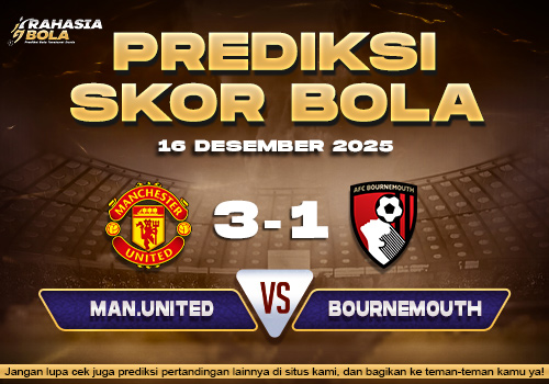 Prediksi Skor Bola Man Utd vs Bournemouth 16 Desember 2025