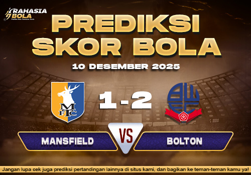 Prediksi Skor Bola Mansfield vs Bolton 10 Desember 2025