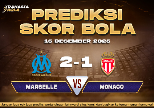 Prediksi Skor Bola Marseille vs Monaco 15 Desember 2025