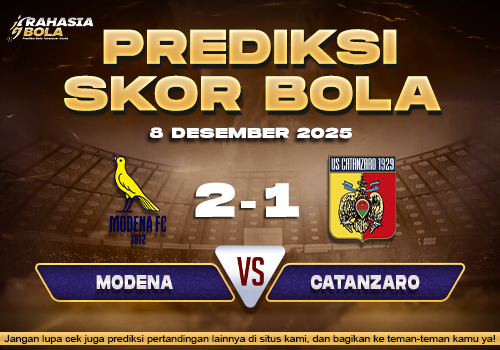 Prediksi Skor Bola Modena vs Catanzaro 8 Desember 2025