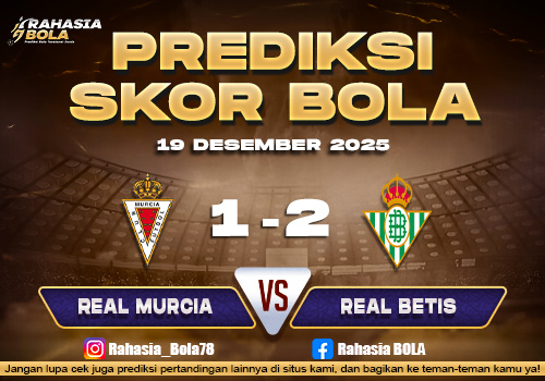 Prediksi Skor Bola Murcia vs Real Betis 19 Desember 2025