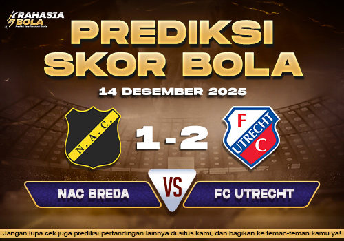 Prediksi Skor Bola NAC Breda vs Utrecht 14 Desember 2025