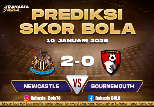 Prediksi Skor Bola Newcastle vs Bournemouth 10 Januari 2026