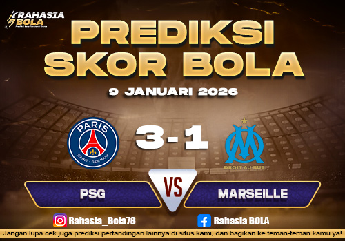Prediksi Skor Bola PSG vs Marseille 9 Januari 2026
