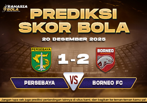 Prediksi Skor Bola Persebaya vs Borneo 20 Desember 2025