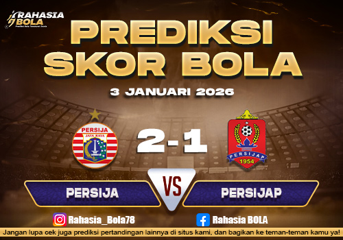 Prediksi Skor Bola Persija vs Persijap 3 Januari 2026