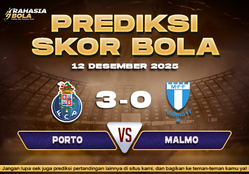 Prediksi Skor Bola Porto vs Malmo 12 Desember 2025