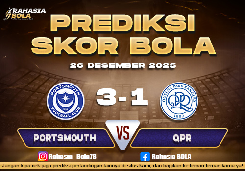 Prediksi Skor Bola Portsmouth vs QPR 26 Desember 2025