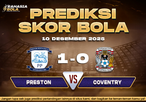 Prediksi Skor Bola Preston vs Coventry 10 Desember 2025