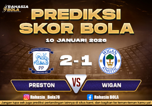 Prediksi Skor Bola Preston vs Wigan 10 Januari 2026