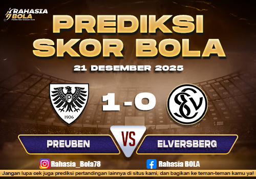Prediksi Skor Bola Preuben vs Elversberg 21 Desember 2025