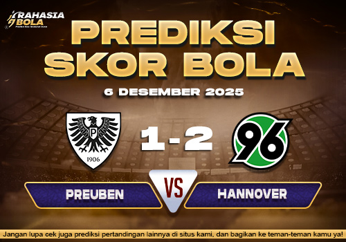 Prediksi Skor Bola Preuben vs Hannover 6 Desember 2025