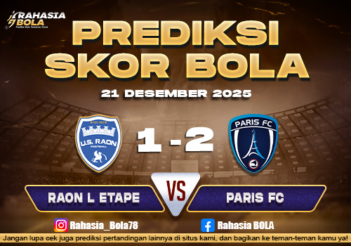 Prediksi Skor Bola Raon L Etape vs Paris FC 21 Desember 2025