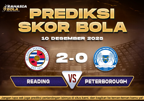 Prediksi Skor Bola Reading vs Peterborough 10 Desember 2025