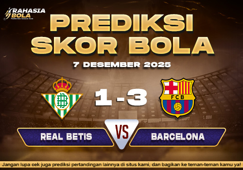 Prediksi Skor Bola Real Betis vs Barcelona 7 Desember 2025