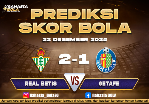 Prediksi Skor Bola Real Betis vs Getafe 22 Desember 2025