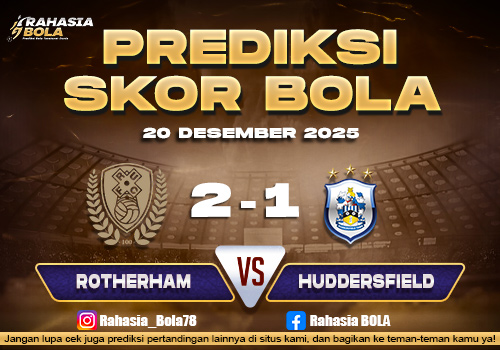 Prediksi Skor Bola Rotherham vs Huddersfield 20 Desember 2025