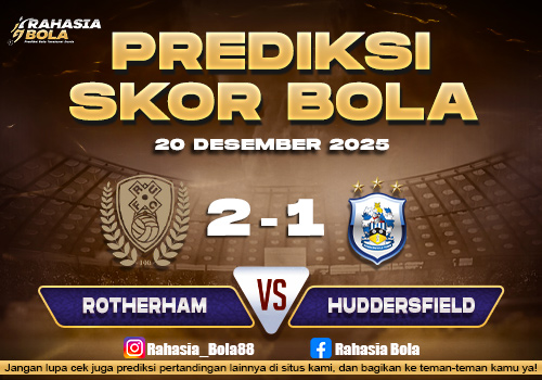 Prediksi Skor Bola Rotherham vs Huddersfield 20 Desember 2025