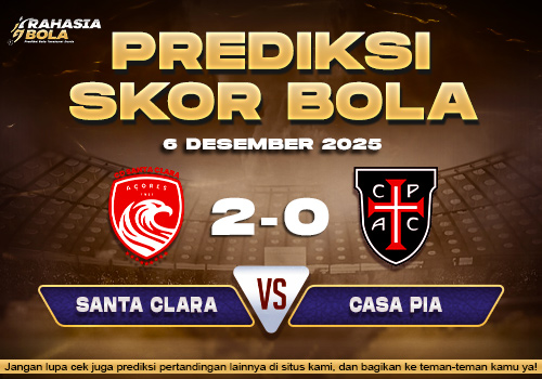 Prediksi Skor Bola Santa Clara vs Casa Pia 6 Desember 2025