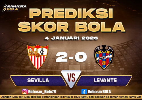 Prediksi Skor Bola Sevilla vs Levante 4 Januari 2026