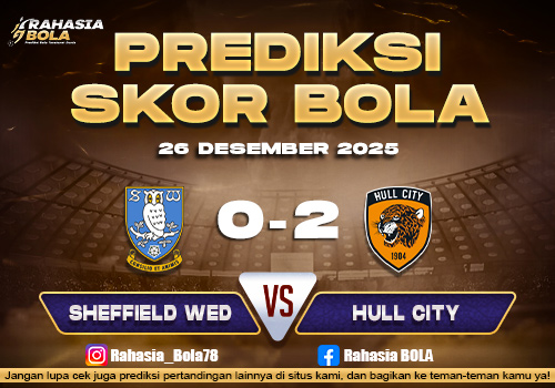 Prediksi Skor Bola Sheffield Wed vs Hull City 26 Desember 2025