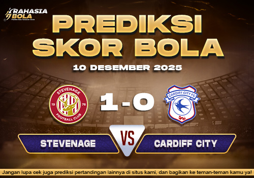 Prediksi Skor Bola Stevenage vs Cardiff 10 Desember 2025