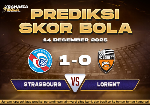 Prediksi Skor Bola Strasbourg vs Lorient 14 Desember 2025