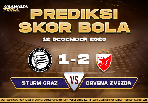 Prediksi Skor Bola Sturm Graz vs Crvena 12 Desember 2025