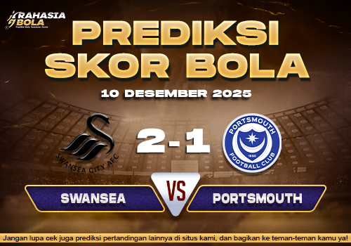 Prediksi Skor Bola Swansea vs Portsmouth 10 Desember 2025