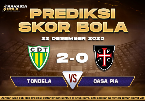 Prediksi Skor Bola Tondela vs Casa Pia 22 Desember 2025 1