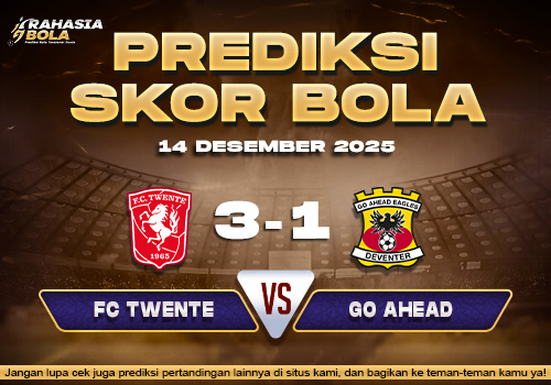 Prediksi Skor Bola Twente vs Go Ahead 14 Desember 2025