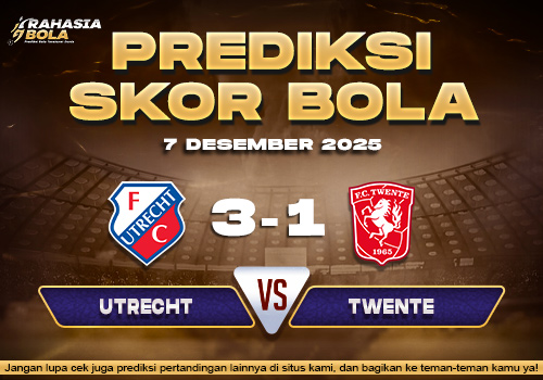 Prediksi Skor Bola Utrecht vs Twente 7 Desember 2025
