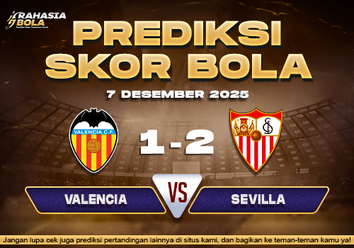 Prediksi Skor Bola Valencia vs Sevilla 7 Desember 2025