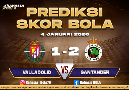 Prediksi Skor Bola Valladolid vs Santander 4 Januari 2026 1
