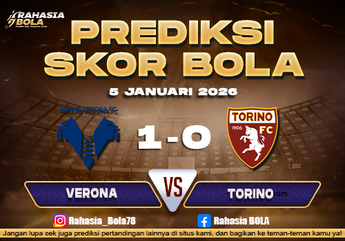 Prediksi Skor Bola Verona vs Torino 5 Januari 2026
